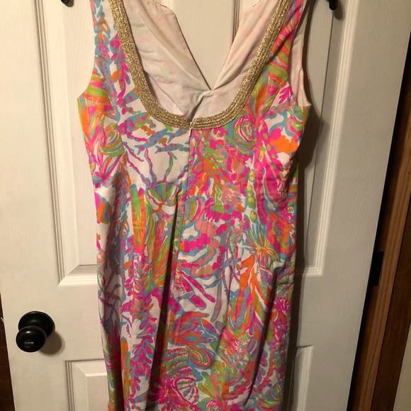 LILLY PULITZER JANICE SHIFT DRESS SZ 8 - Picture 3 of 4